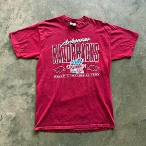 Vintage Arkansas razorback cotton bowl T shirt